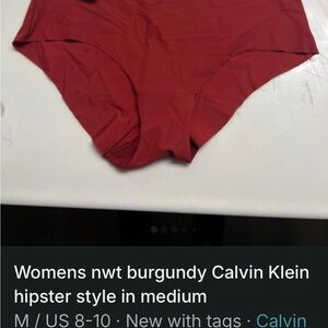 Calvin Klein Women's Red Hipster Panties